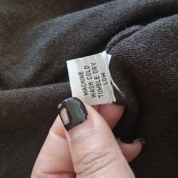 Bryn Walker Brown and Red Cardigan Sweater with Classic Knit Design Open Size S - Picture 8 of 10